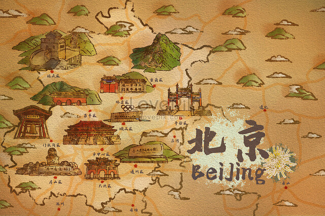 Tham khảo bản đồ du lịch Bắc Kinh 