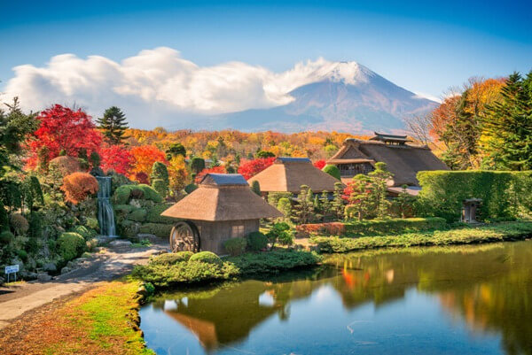 Vẻ đẹp ở làng Oshino - vẻ đẹp mùa thu Nhật Bản 